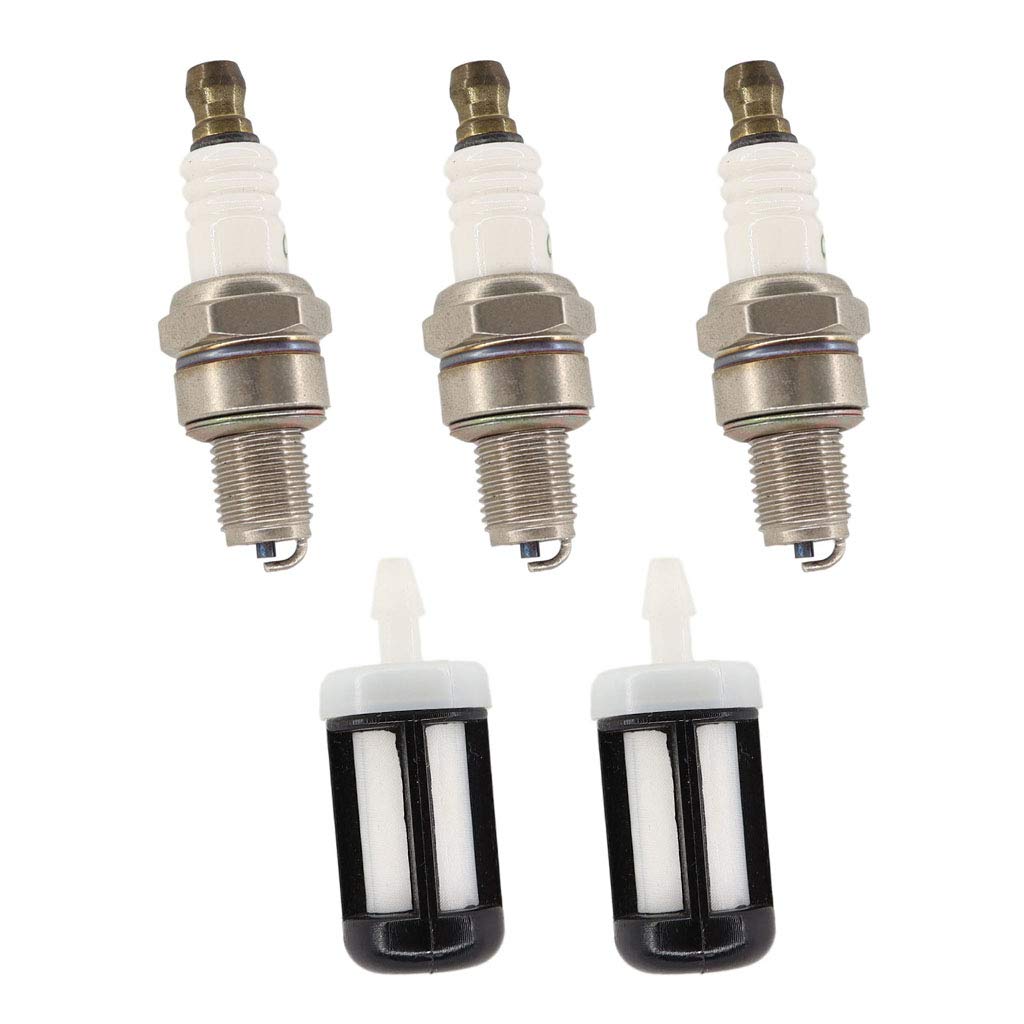 HURI 3x Zündkerze CMR6H & Benzinfilter für Stihl FS 90, FS 100, FS 110, FS130, FS90R, FS100R, FS110R, FS100RX 4-MIX-Trimmer-Freischneider Ersetzen Sie Teil Nr. 3365 HURI 3x Zündkerze CMR6H & Benzinfilter für Stihl FS 90, FS 100, FS 110, FS130, FS90R, FS100R, FS110R, FS100RX 4-MIX-Trimmer-Freischneider Ersetzen Sie Teil Nr. 3365 von HURI