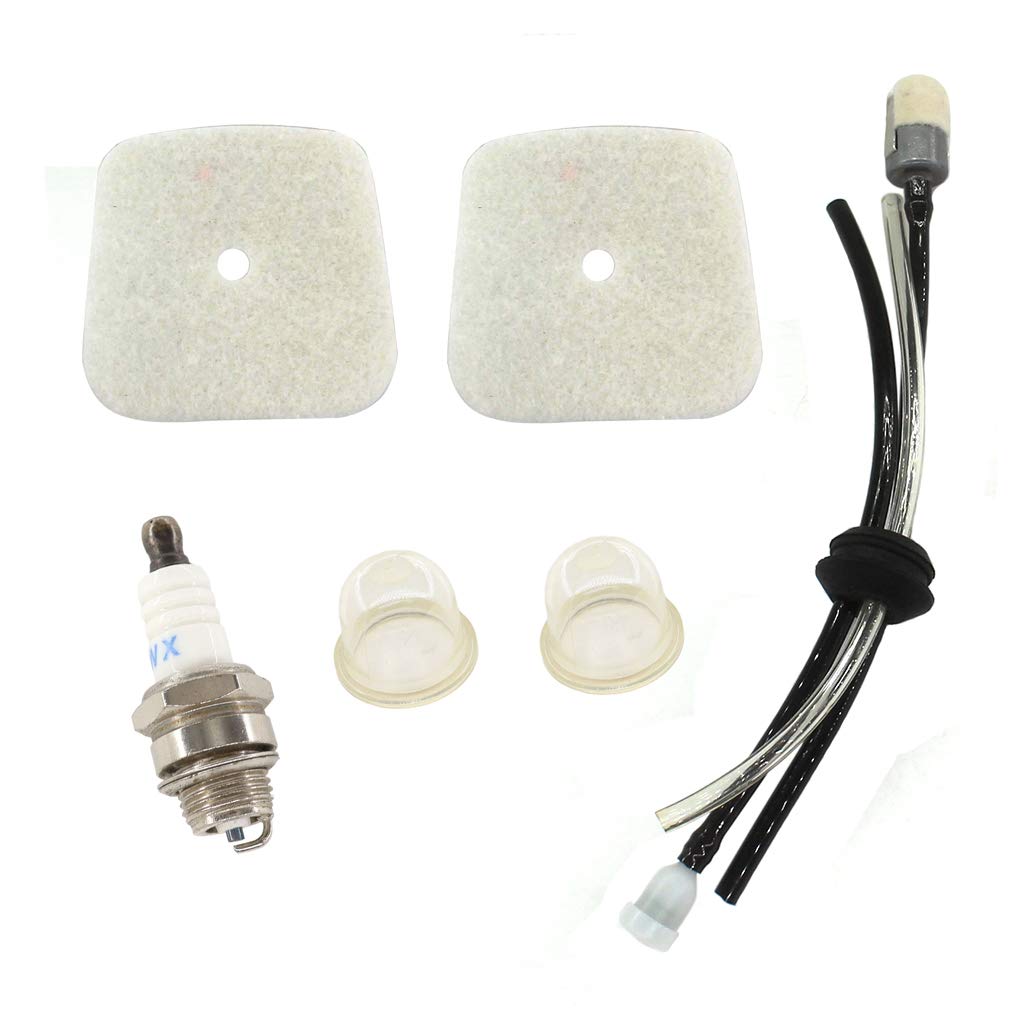 HURI Luftfilter & Benzinfilter mit Benzinschlauch Zündkerze Primer Pumpe für Echo SRM2100 SRM 2400 SRM230 FUXTEC Motorsense Rasentrimmer HURI Luftfilter & Benzinfilter mit Benzinschlauch Zündkerze Primer Pumpe für Echo SRM2100 SRM 2400 SRM230 FUXTEC Motorsense Rasentrimmer von HURI