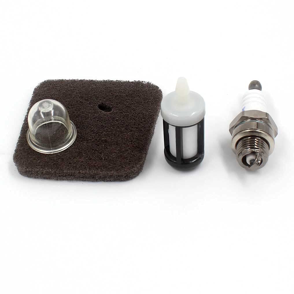 HURI Zündkerze + Luftfilter + Benzinfilter + Primer Pumpe Passend für STIHL FC55 FS38 FS45 FS46 FS55 HS45 KM55 HL45 Rasentrimmer 4140 124 2800 HURI Zündkerze + Luftfilter + Benzinfilter + Primer Pumpe Passend für STIHL FC55 FS38 FS45 FS46 FS55 HS45 KM55 HL45 Rasentrimmer 4140 124 2800 von HURI