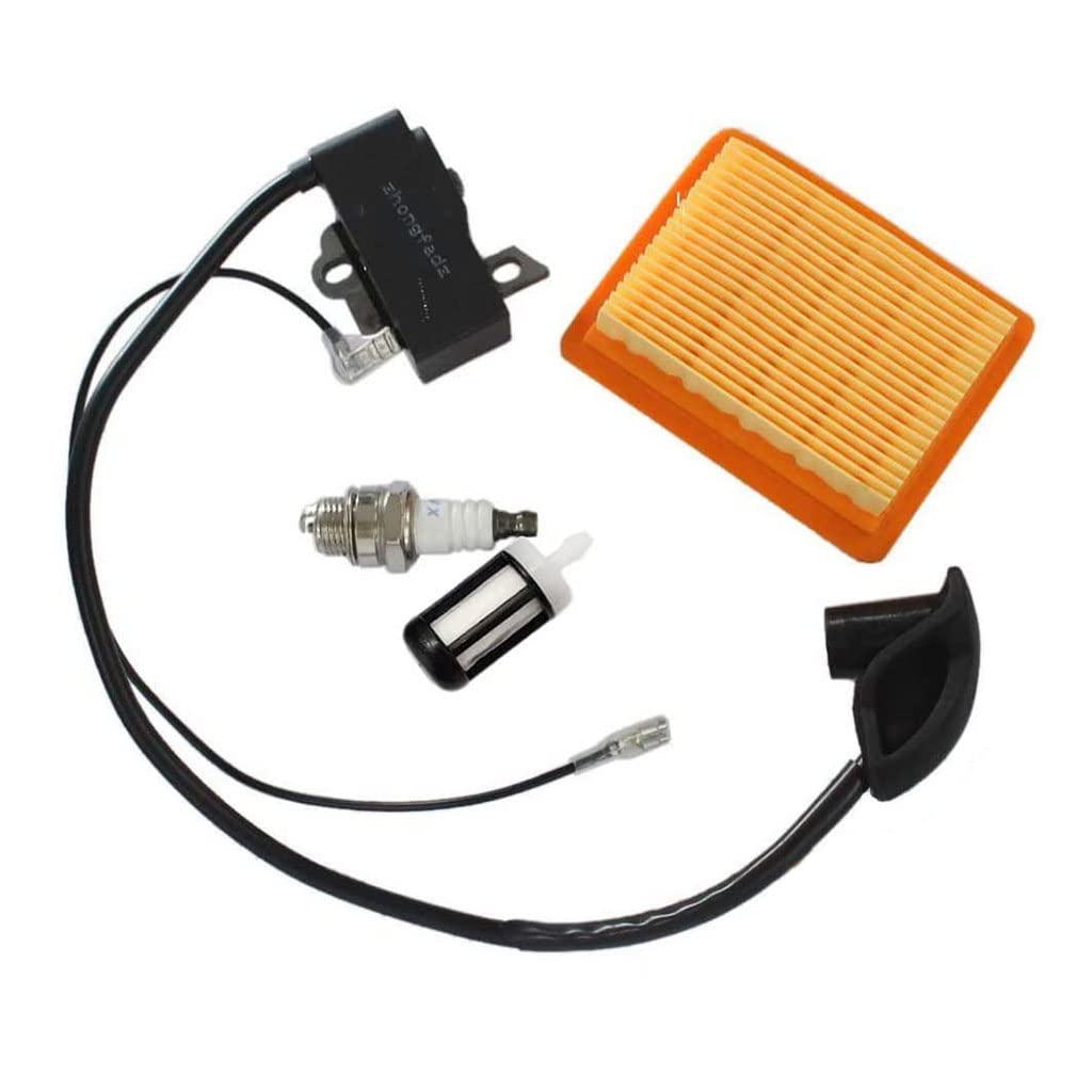 HURI Zündspule + Luftfilter + Zündkerze + Benzinfilter passt für Stihl FS120 FS200 FS250 FS300 FS350 BT120C BT121 Ersetzt 4134 141 0300/4134 400 1301 HURI Zündspule + Luftfilter + Zündkerze + Benzinfilter passt für Stihl FS120 FS200 FS250 FS300 FS350 BT120C BT121 Ersetzt 4134 141 0300/4134 400 1301 von HURI
