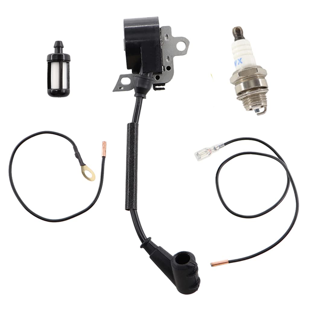 HURI Zündung Zündspule für Stihl 024 026 028 029 034 038 039 044 048 MS240 MS260 MS290 MS310 MS360 MS390 MS440 FS360 FS420 und Zündkerze Benzinfilter HURI Zündung Zündspule für Stihl 024 026 028 029 034 038 039 044 048 MS240 MS260 MS290 MS310 MS360 MS390 MS440 FS360 FS420 und Zündkerze Benzinfilter von HURI