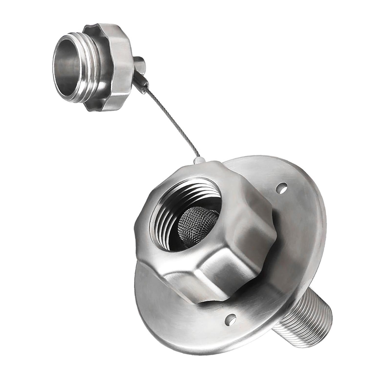 HUSHUI RV -Wasserfülleinlasse, 3/4 -Zoll -Frauen 1/2in NPT Männliche RV -Wasseranschluss mit Scheckventil, Edelstahlkonstruktion, Staubdestgreifende Abdeckung, Praktische Accessoires, HUSHUI RV -Wasserfülleinlasse, 3/4 -Zoll -Frauen 1/2in NPT Männliche RV -Wasseranschluss mit Scheckventil, Edelstahlkonstruktion, Staubdestgreifende Abdeckung, Praktische Accessoires, von HUSHUI