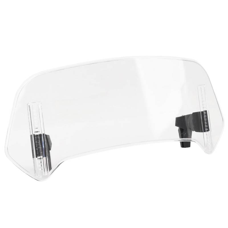 Reduzierte Windschutzscheibe der Motorradverlängerung Transparent auf der Windschutzscheibe Universal Fit Wind Deflector, Verbessert die Sichtbarkeit mit Stilvollem Design für (L) von HUSHUI