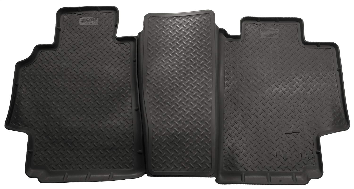HUSKY LINERS 61711 Passend 01 1500, 1998–02 Dodge Ram 2500/3500 Quad Cab, schwarz, Classic Style 2nd Seat Floor Mat von HUSKY LINERS