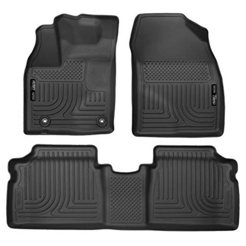 HUSKY LINERS - 98931 passend für Toyota Prius 2013–15 Plug-In Weatherbeater Front & 2nd Seat Fußmatten schwarz von HUSKY LINERS