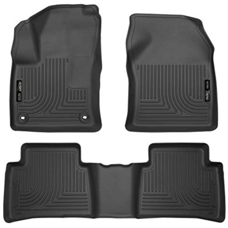HUSKY LINERS 98991 Fußmatten für Toyota Prius, 2017–20 Toyota Prius Prime Weatherbeater vorne und 2. Sitz, schwarz von HUSKY LINERS