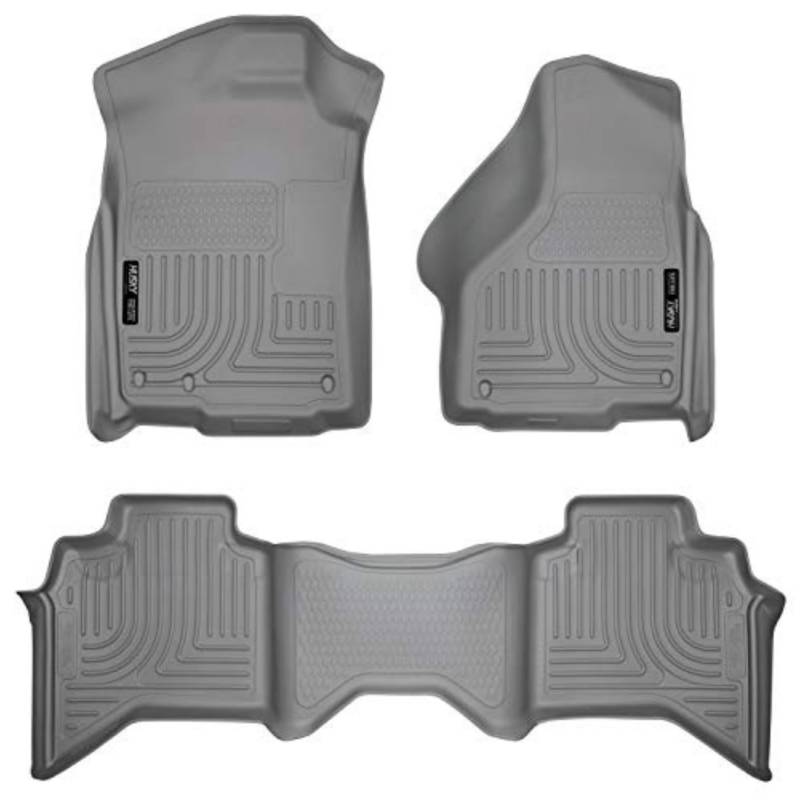 HUSKY LINERS Weatherbeater 98032 Ram 1500 Quad Cab, 2003–2009 Ram 2500/3500 Quad Cab 2002–2008 Ram 1500 Quad Cab, 2. Reihe, Grau, 3 Stück von HUSKY LINERS