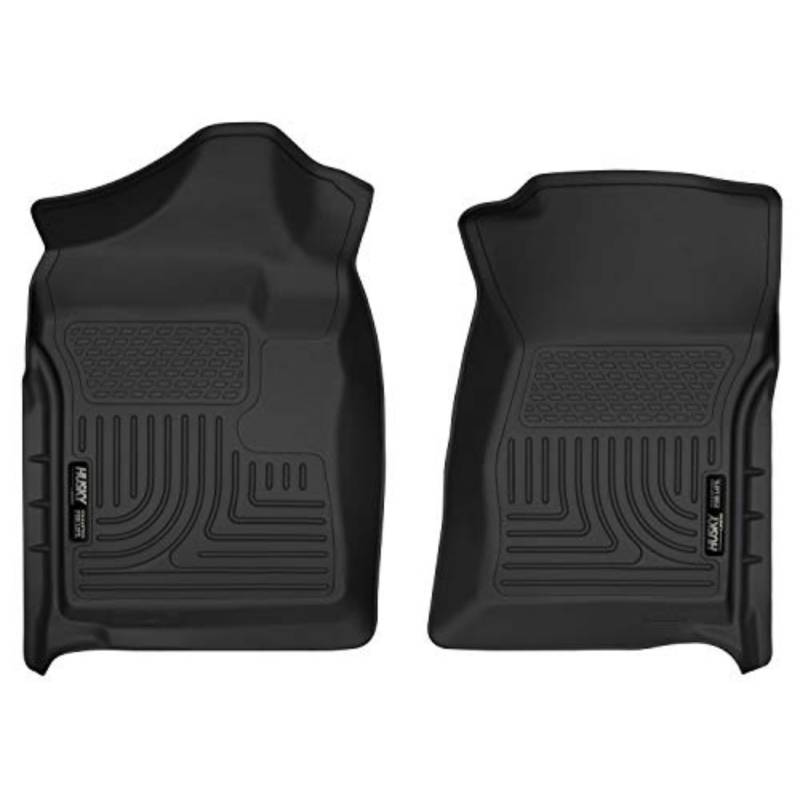 HUSKY LINERS | Weatherbeater Serie | Bodenbeläge vorne – schwarz | 18221 | passend für 2007–2013 Chevrolet Silverado/GMC Sierra Standard Cab 2 Stück von HUSKY LINERS