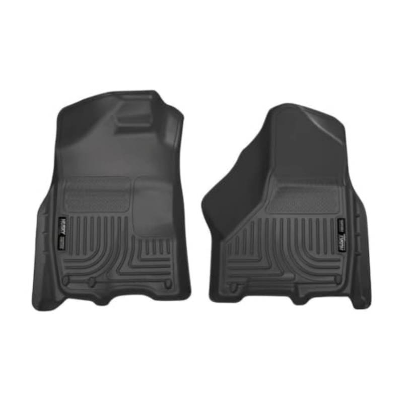 Husky Liners 18001 passend für 2009–18 Dodge Ram 1500 Crew Cab, 2010–18 Dodge Ram 2500/3500 Crew Cab, 2019 Dodge Ram 1500 Classic Crew Cab Weatherbeater Fußmatten vorne, schwarz von Husky