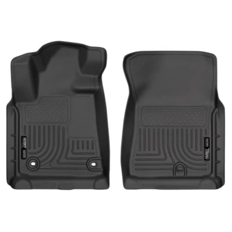 Husky Liners - 18561 passend für Toyota Tundra CrewMax/Double Cab/Standard Cab/Weatherbeater Vorderfußmatten, Schwarz von HUSKY LINERS
