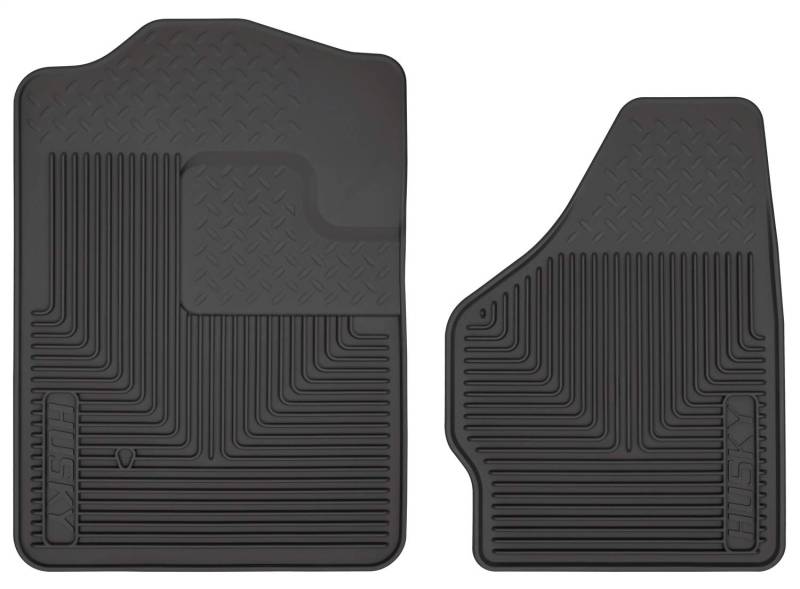 Husky Liners 51201 passend für 2000-05 Ford Excursion, 1999-10 Ford F-250/F-350/F-450 Strapazierfähige Fußmatten vorne, schwarz von HUSKY LINERS
