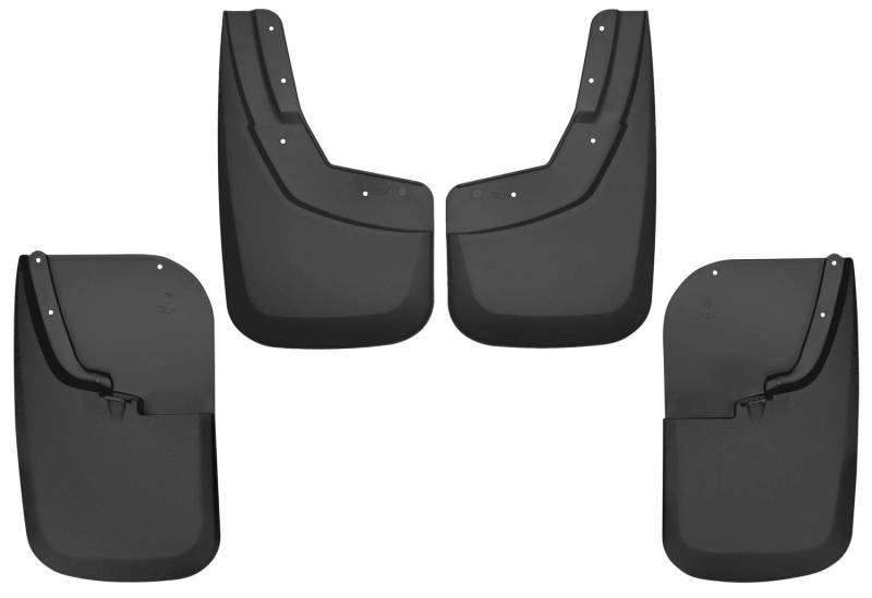 Husky Liners - 56686 passend für 2011–16 Ford F-250/F-350 ohne OEM Kotflügelverbreiterungen – einzelne Hinterräder – Schutzblech-Set für vorne und hinten – Set von HUSKY LINERS