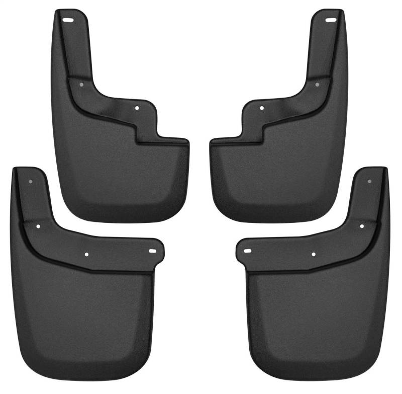Husky Liners 58236 Passend für Chevrolet Colorado, GMC Canyon 2015–19 – ohne Fender Flares oder Verkleidung, schwarz, Custom Front and Rear Mud Guard Set, Set of 4 von HUSKY LINERS