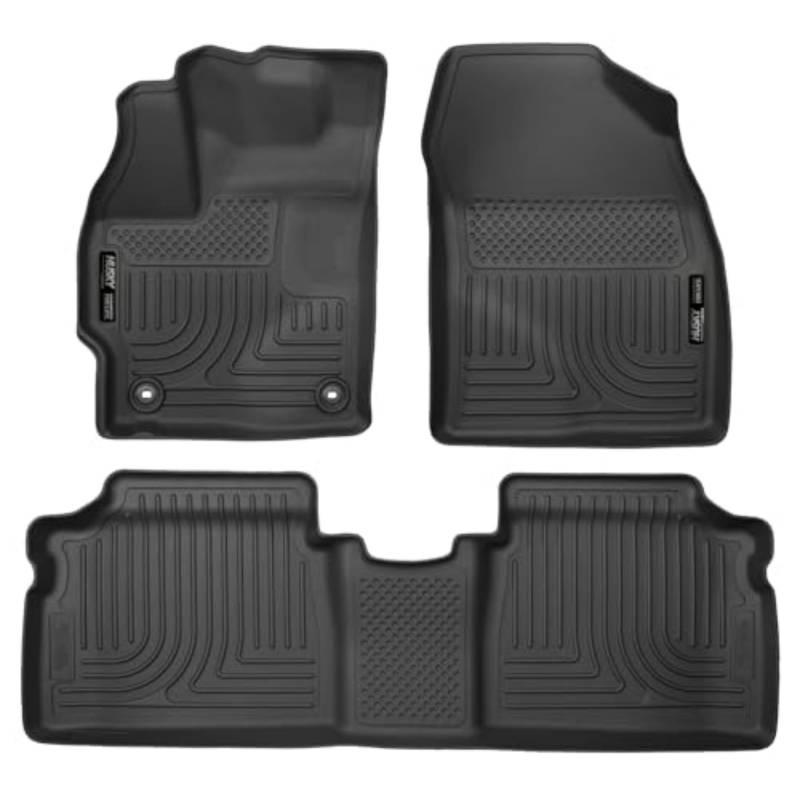 Husky Liners - 99511 passend für Toyota Prius 2015 Two/Three/Four/Five Weatherbeater Vorder- und 2. Sitz-Fußmatten, schwarz. von HUSKY LINERS