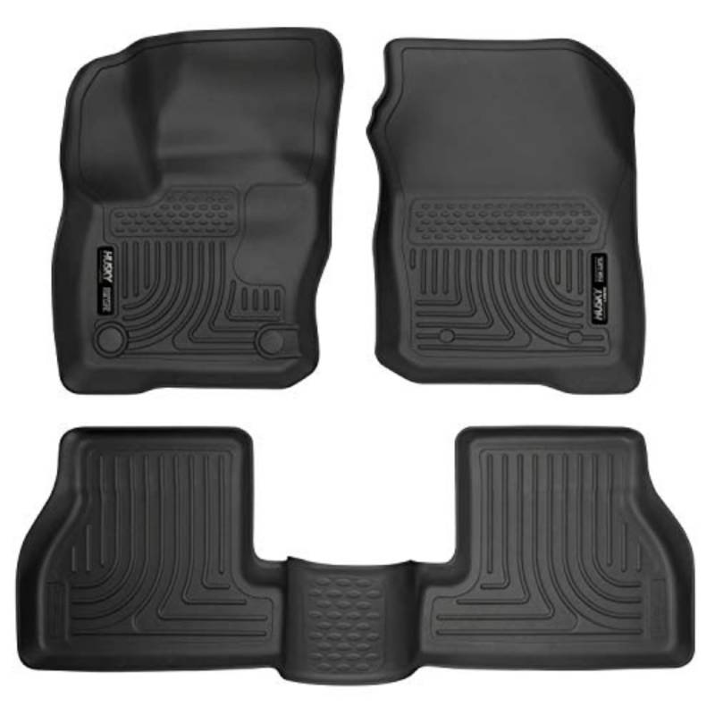 Husky Liners 99771 Fußmatten, passend für Ford Focus Weatherbeater 2016–18, vorne und 2. Sitz, schwarz von HUSKY LINERS