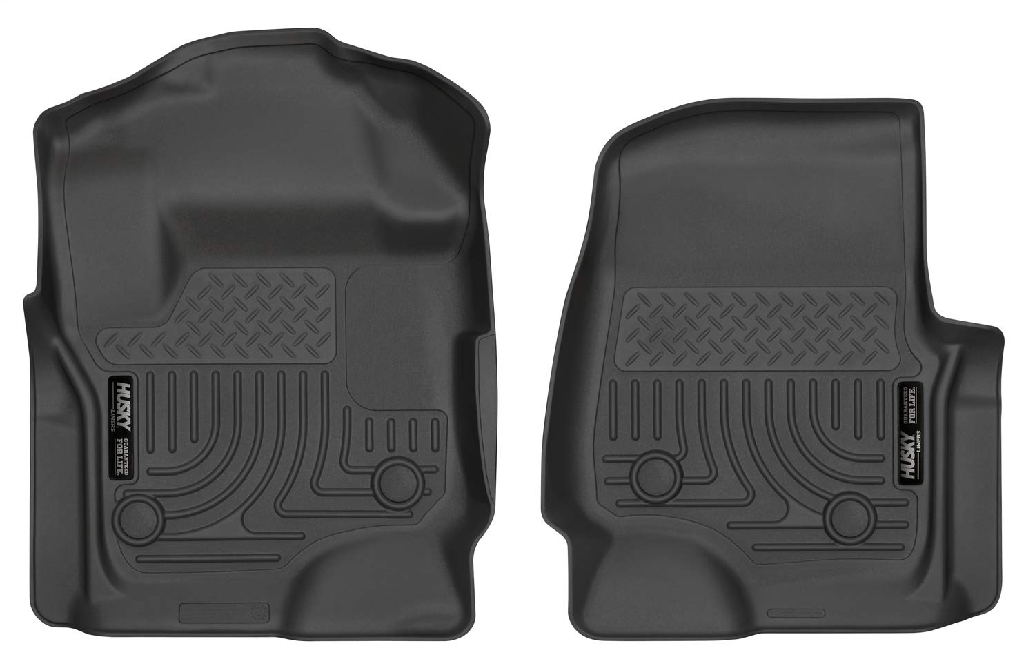 Husky Liners Front Floor Liners Fits 17-18 F250/350/450 Crew/SuperCab with Carpet Floors von HUSKY LINERS