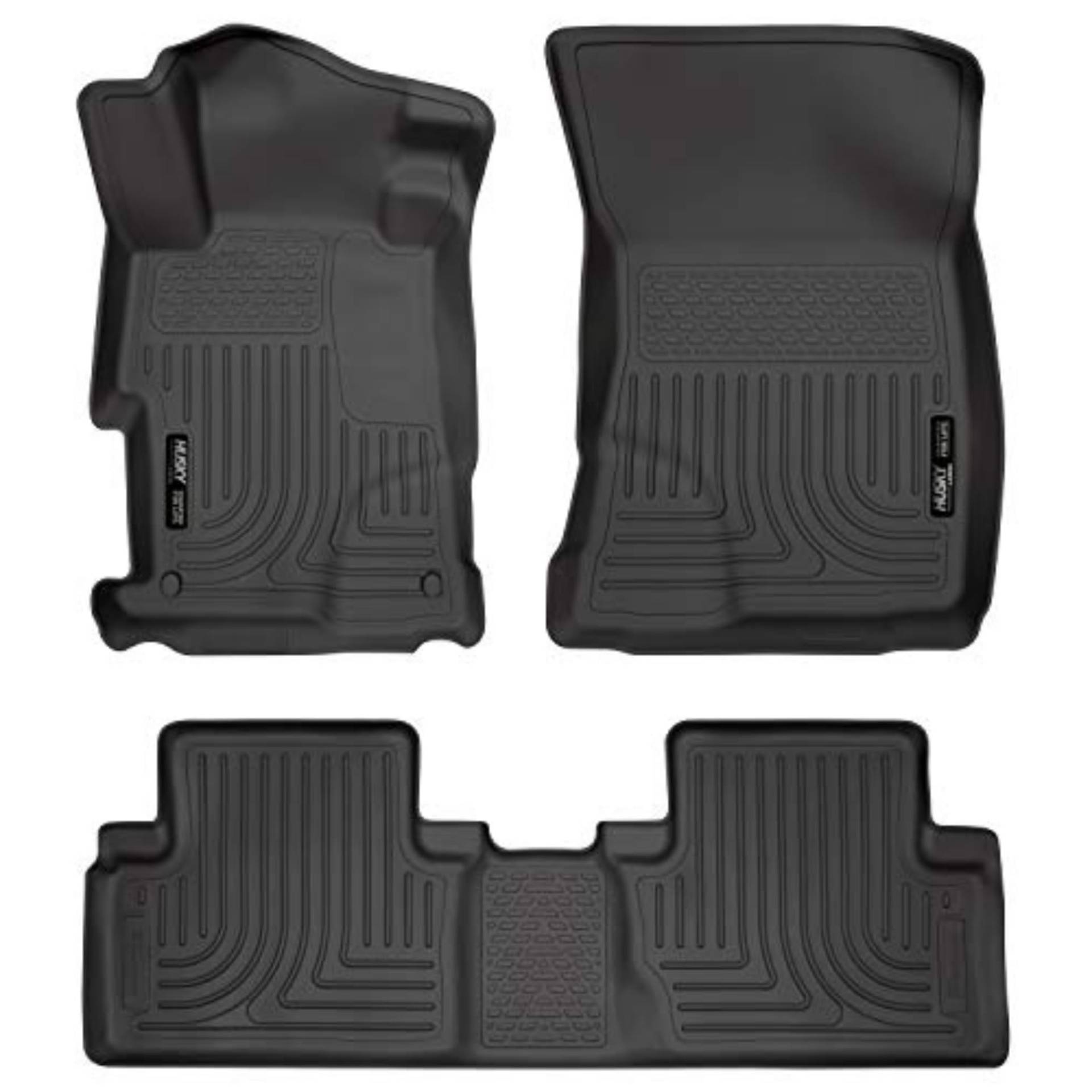 Husky Liners Weatherbeater Fußmatten, passend für Honda Civic 4-Türer, vorne und 2. Reihe, 3-teilig, schwarz, 98441 Husky Liners Weatherbeater Fußmatten, passend für Honda Civic 4-Türer, vorne und 2. Reihe, 3-teilig, schwarz, 98441 von HUSKY LINERS