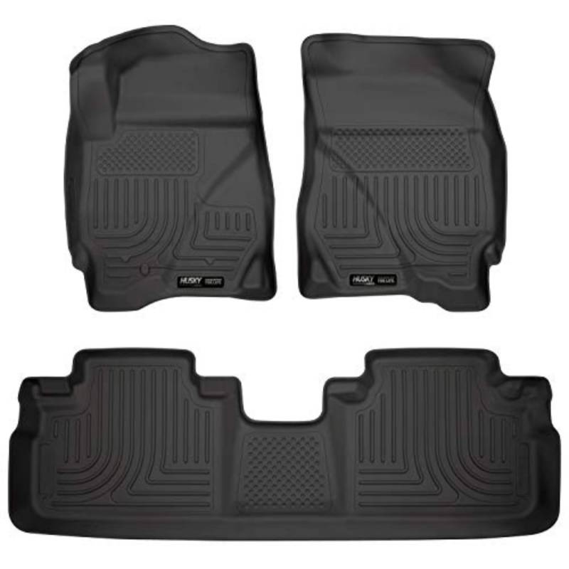 Husky Liners | Weatherbeater | Passend für 2009–2012 Ford Escape, 2009–2011 Mazda Tribute/Mercury Mariner | Front- und 2. Reihe Liner – Schwarz, 3 Stück. | 98351 von HUSKY LINERS