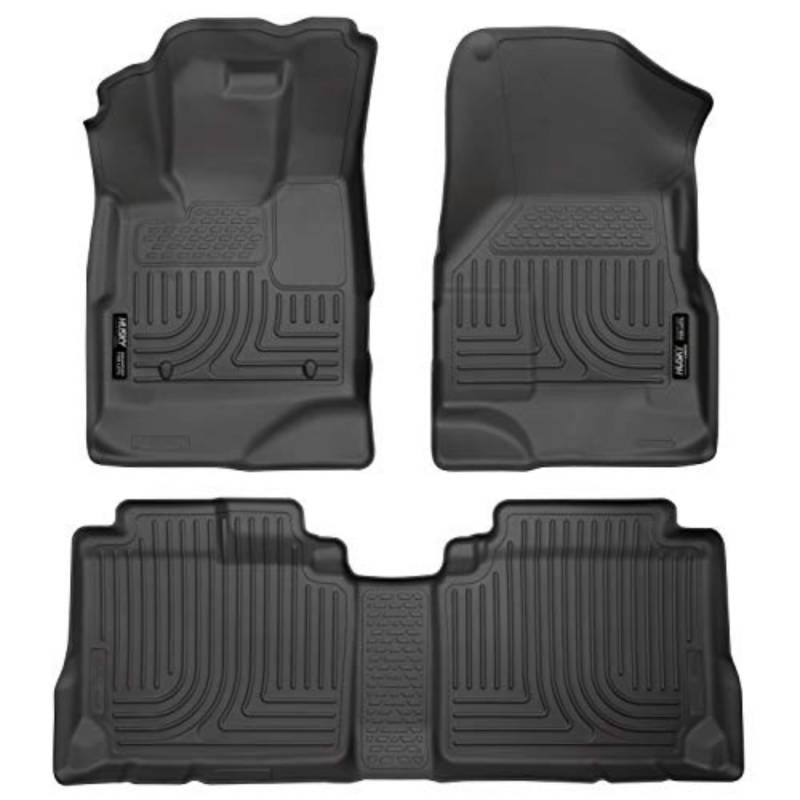 Husky Liners | Weatherbeater | Passend für 2010–2017 Chevrolet Equinox/GMC Terrain | Front- und 2. Reihe Liner – Schwarz, 3 Stück. | 98131 von HUSKY LINERS