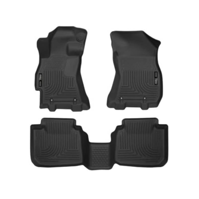 Husky Liners | Weatherbeater | Passend für 2015–2019 Subaru Legacy/Outback | Front- und 2. Reihe Liner – schwarz, 3 Stück. | 99671 von HUSKY LINERS