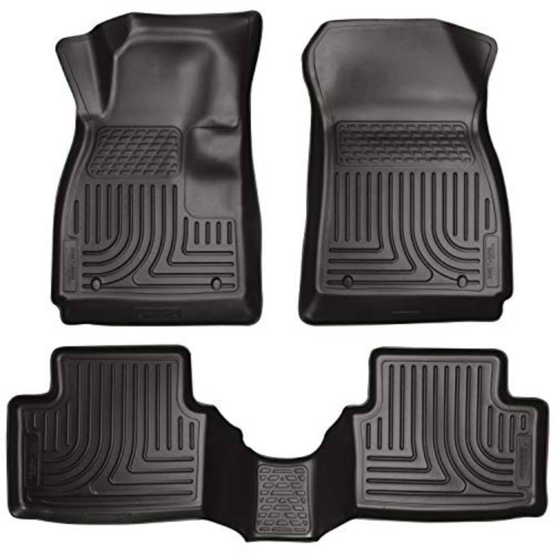Husky Liners — Weatherbeater | Passend für Buick Regal 2011–2017 – vordere und 2. Reihe Liner – schwarz, 3 Stück. | 98151 von HUSKY LINERS