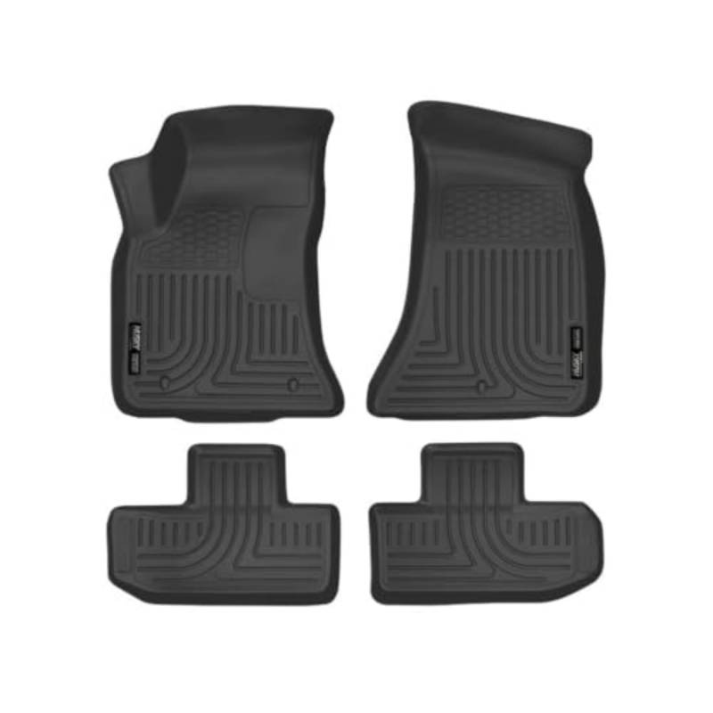Husky Liners Weatherbeater | Passend für Dodge Challenger, vordere und zweite Reihe Liner - schwarz, 3 Stück | 99171 von HUSKY LINERS
