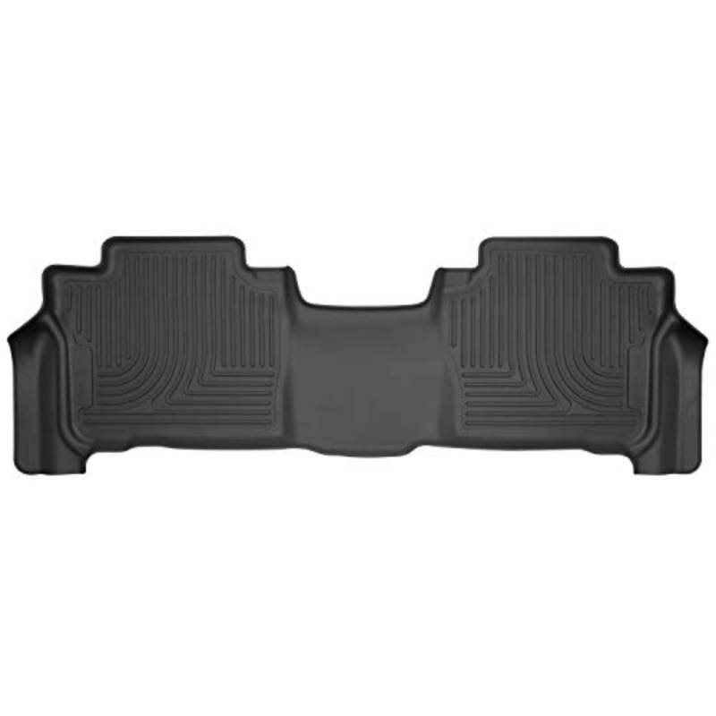 Husky Liners Weatherbeater Serie | 2. Sitz Bodeneinlage – Schwarz | 14091 | passend für 2013–2019 Lexus LX570/Toyota Land Cruiser ohne 3. Reihe Sitze, 1 Stück von HUSKY LINERS