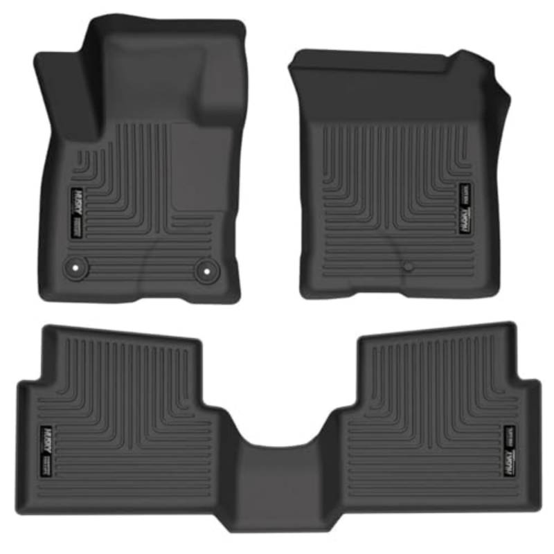 Husky Liners | Weatherbeater Serie | Bodenbeläge vorne und 2. Reihe – schwarz | 95051 | passend für Ford Maverick Gas 2022 von HUSKY LINERS