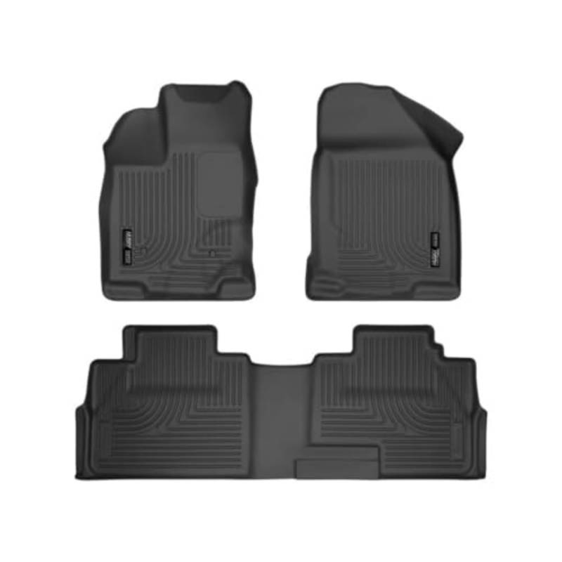 Husky Liners Weatherbeater Serie | Bodeneinlagen für Vorder- und 2. Sitz – Schwarz | 99761 | passend für 2007–2014 Ford Edge, 2007–2015 Lincoln MKX 3 Stück von HUSKY LINERS