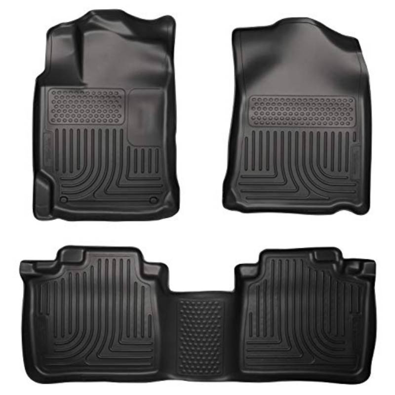 Husky Liners Weatherbeater Serie | Bodeneinlagen für Vorder- und Zweitsitz – Schwarz | 98961 | passend für 2013–2015 Lexus ES300h/ES350 3 Stück von HUSKY LINERS