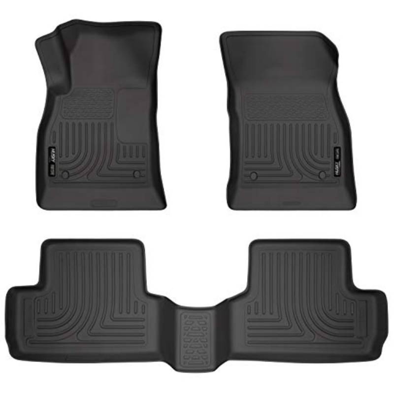 Husky Liners Weatherbeater Series | Bodenbeläge für Vorder- und 2. Sitz, Schwarz | 98171 | passend für Buick Verano 2012–2017, 3 Stück von HUSKY LINERS