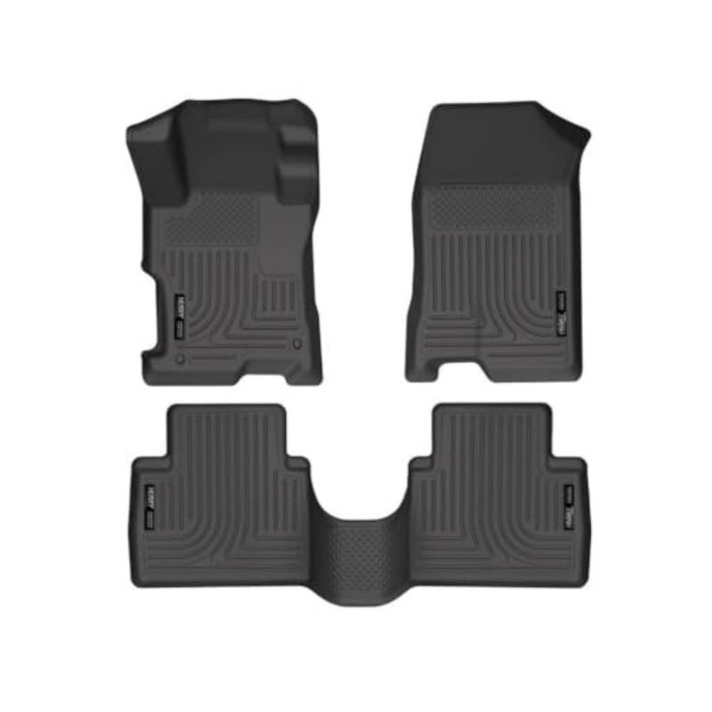 Husky Liners Weatherbeater Series | Bodenbeläge für Vorder- und 2. Sitz, Schwarz | 98401 | passend für Honda Accord 4-Türer 2008–2012, 3 Stück von HUSKY LINERS