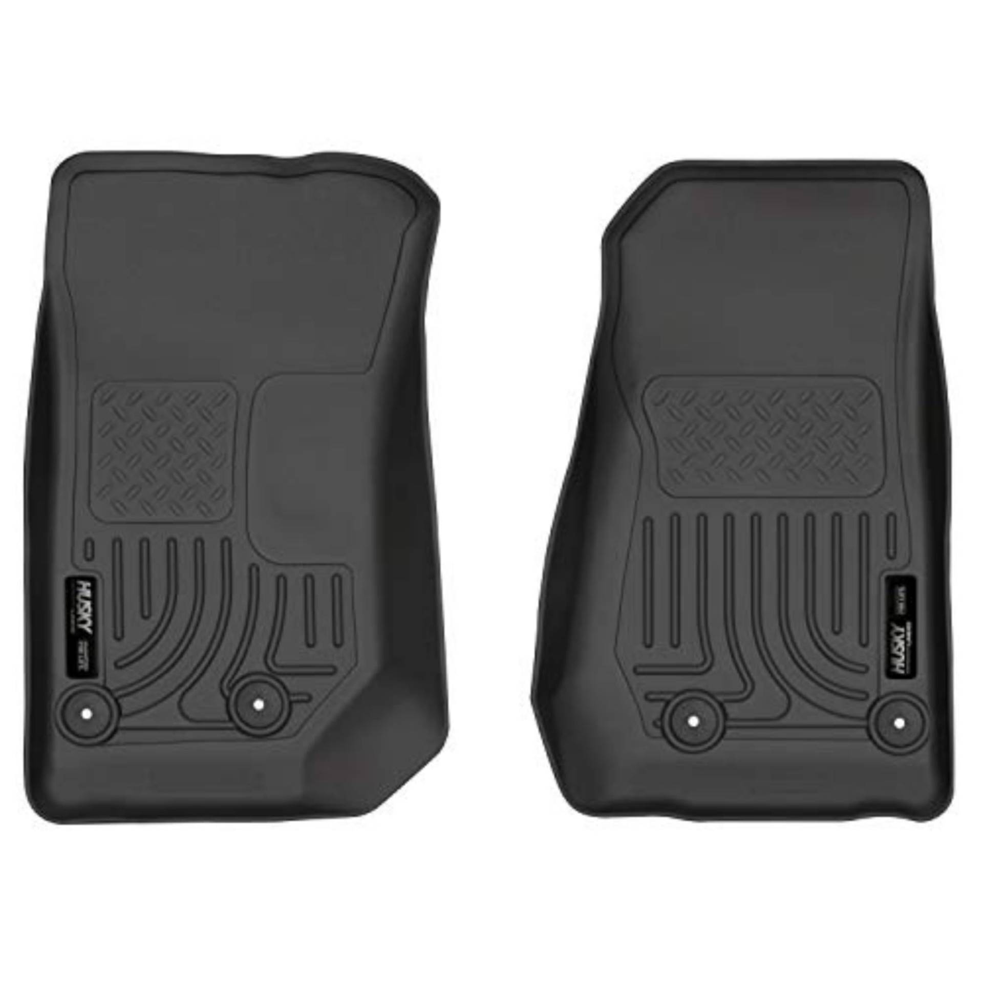Husky Liners - Weatherbeater | passend für Jeep Wrangler 2014–2017 Jeep Wrangler JK 2018 – Fronteinlagen – Schwarz, 2 Stück | 18041 von HUSKY LINERS
