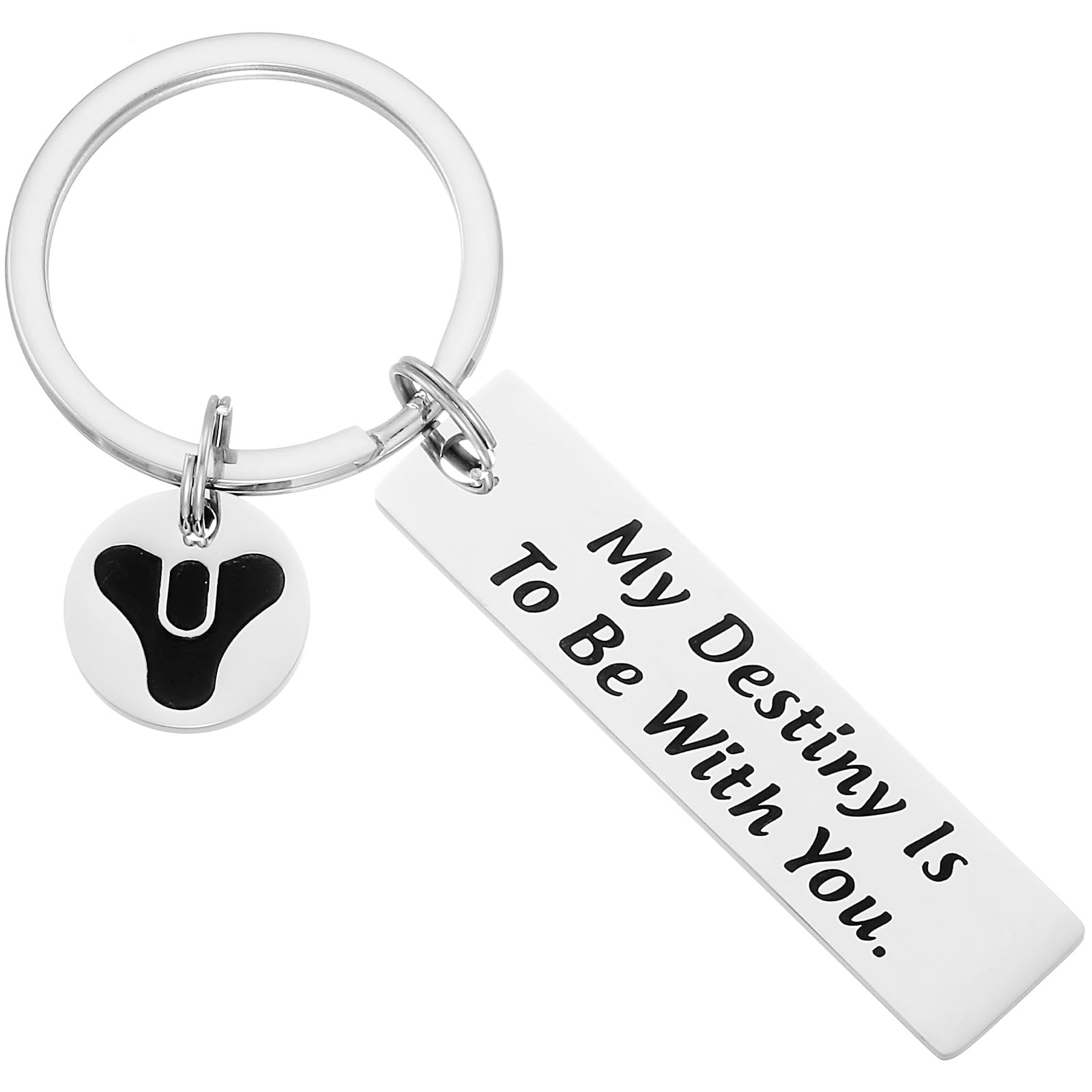 HUTIMY Destiny 2 Merchandise für Männer Video Gamer Player Geschenk My Destiny Is To Be With You Gamer Geschenk für Freund, Edelstahl, Medium HUTIMY Destiny 2 Merchandise für Männer Video Gamer Player Geschenk My Destiny Is To Be With You Gamer Geschenk für Freund, Edelstahl, Medium von HUTIMY