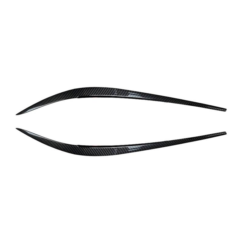 HUVNEXA 1 Paar ABS-Autoscheinwerfer-Augenbrauen-Augenlid-Abdeckungsverkleidung dekorativ, for, for 3er G20 2019 2020 2021 Autoscheinwerferaufkleber(Carbon Fiber Look) von HUVNEXA