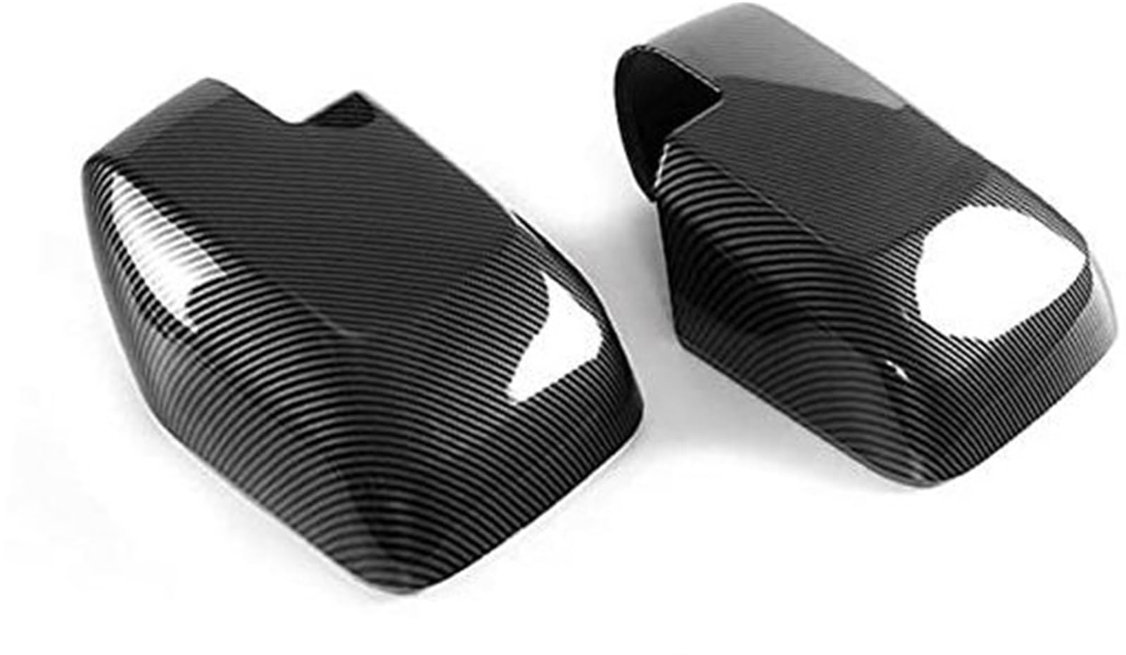 HUVNEXA 1 Paar Carbon Look Auto Seitenflügel Rückspiegel Abdeckung Schutzkappenverkleidung, for Ford, Bronco 2021 2022 Dekoration Auto-Außenspiegelabdeckung(Black Carbon Fiber Look) von HUVNEXA