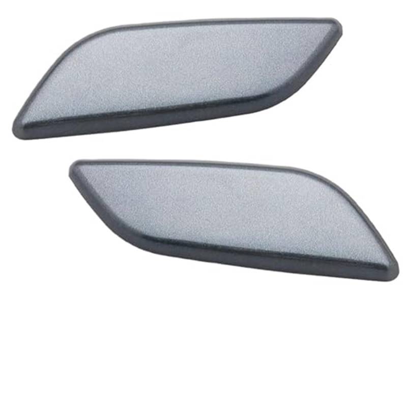 HUVNEXA 2 Stück, for Mazda, 3 M3 Axela 2014 2015 2016, Auto-Frontstoßstange, Scheinwerfer-Waschanlage, Sprühdüse, Abdeckung, Deckel, Scheinwerfer-Reinigungsdüsenkappe Abdeckung für Autowaschdüsen(BLAC von HUVNEXA