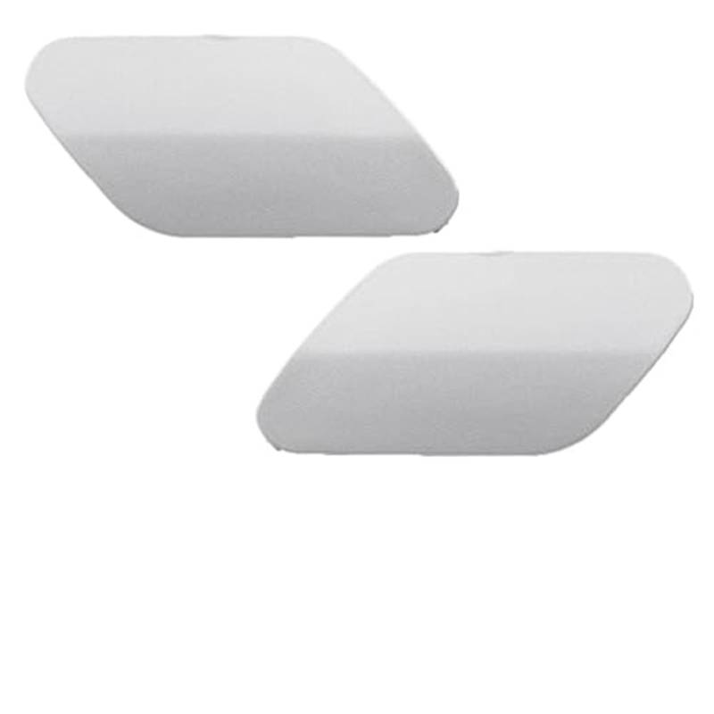 HUVNEXA 2 Stück, for Opel, Insignia, for Buick, Regal 2009 2010 2011 2012 2013 Scheinwerferwaschdüsen-Abdeckkappe Frontstoßstangen-Scheinwerfer-Sprühdeckel Abdeckung für Autowaschdüsen(BLACK Silver LH von HUVNEXA