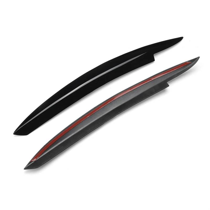 HUVNEXA 2PCS Augenlid Frontscheinwerfer Augenbrauenabdeckung Augendeckel Zieraufkleber, for, for VW, for, for Golf, 6 MK6 GTI GTR 2008-2013 Autozubehör Autoscheinwerferaufkleber(Glossy Black) von HUVNEXA