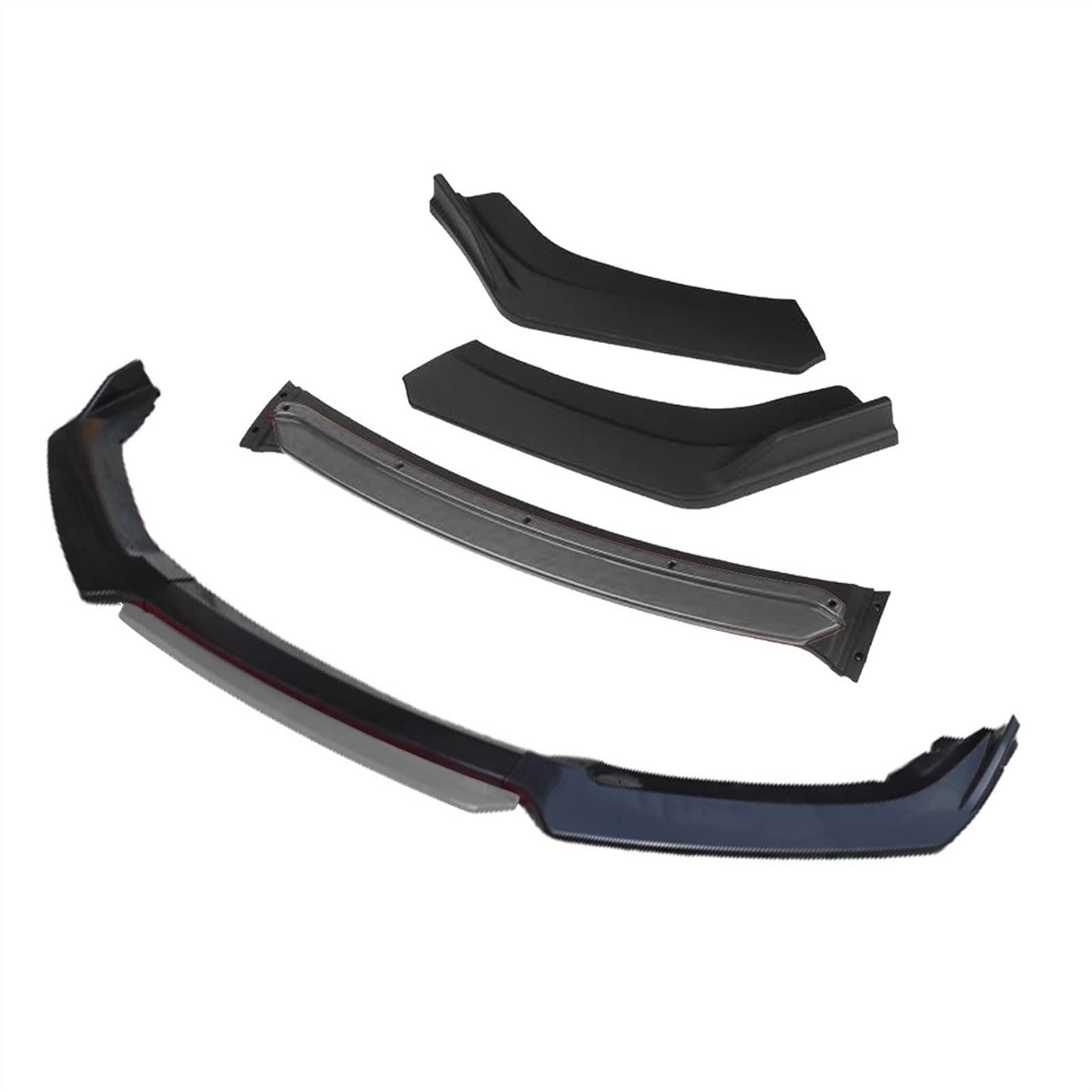 HUVNEXA 3 Stück Auto Frontstoßstange Lippensplitter Diffusor Lip Body Kit Spoiler Stoßstangen, for Hyundai, for Elantra, 2000–2020, Schwarz(4pcs+Grey) von HUVNEXA
