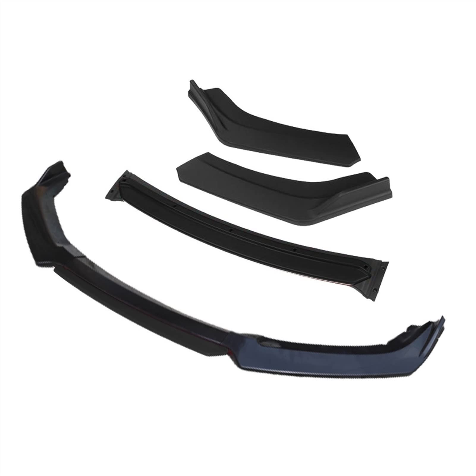 HUVNEXA 3 Stück Zubehör Auto Frontstoßstange Lippendiffusor Body Kit Spoiler, for Opel, for Vauxhall, Astra J Schwarz(4pcs+Black) von HUVNEXA