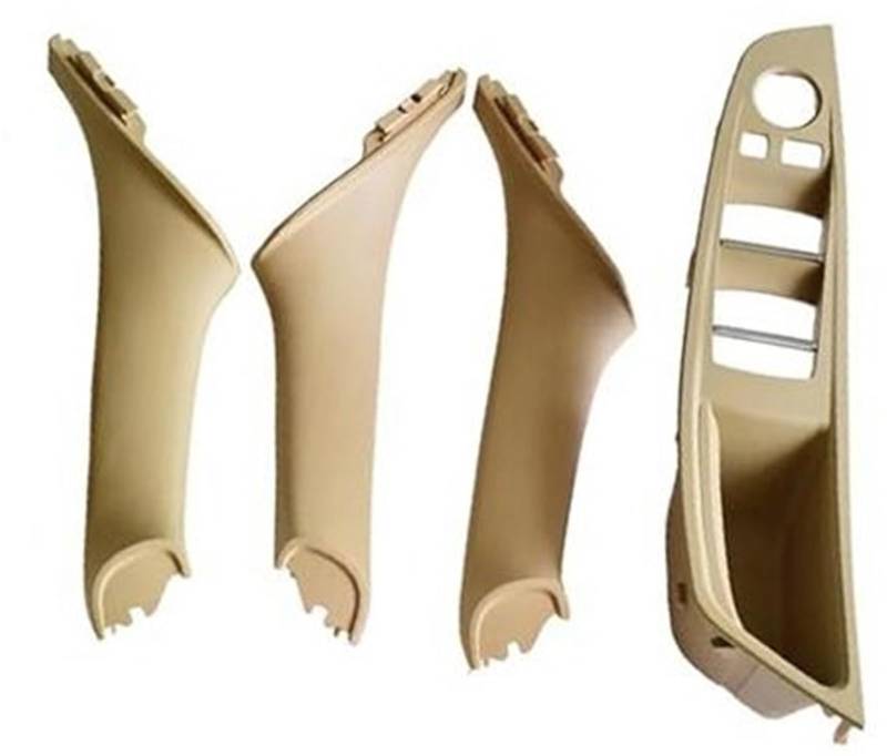 HUVNEXA 4 7-teiliges Set Rechtslenker RHD, for, 5er F10 F11 520 525 Rotweingrau Auto-Innentürgriff Innenverkleidung Zugverkleidung 51417225851 Türgriff für den Autoinnenraum(Beige-4Pcs) von HUVNEXA