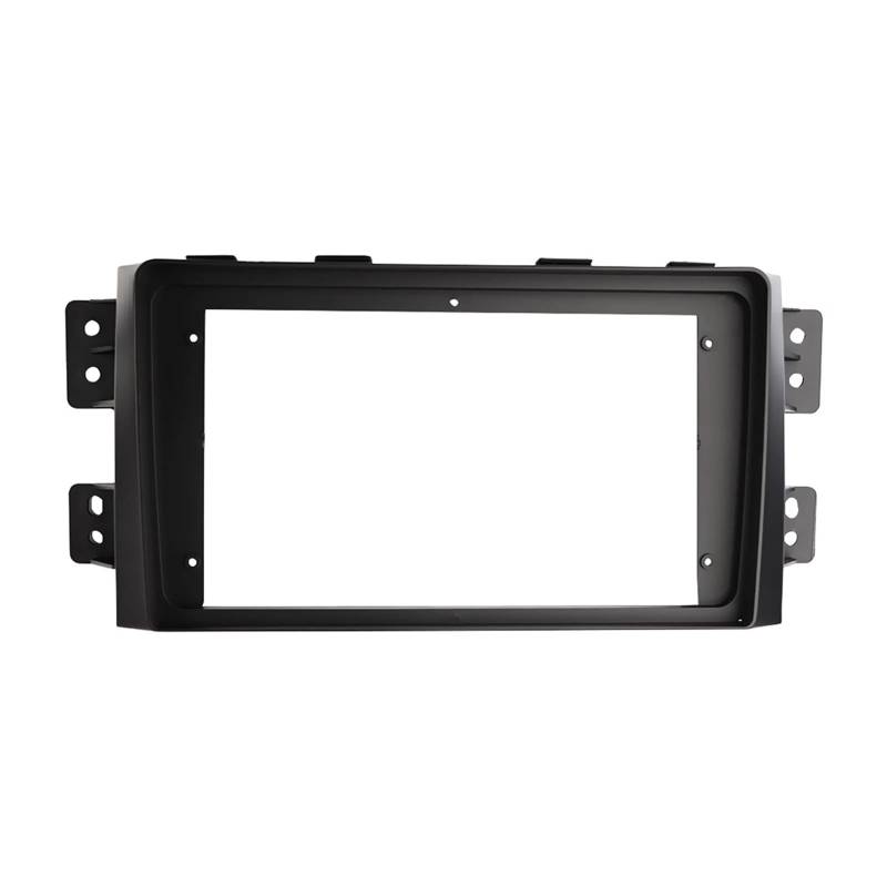 HUVNEXA 9 Zoll Stereo Panel Dash Refit Installieren Surround Trim Kit Audio Rahmen Blende 2 Din Autoradio Blenden, for Kia, Borrego Mohave von HUVNEXA