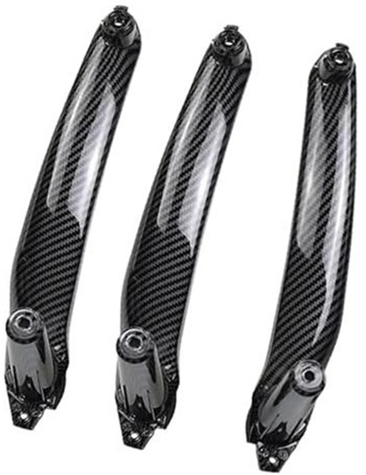HUVNEXA Armlehne aus Kohlefaser, for, E70 E71 E72 X5 X6 2007–2014, Auto-Innentürgriff, Innenverkleidung, Zugverkleidung Türgriff für den Autoinnenraum(RHD-Carbon-3Pcs) von HUVNEXA