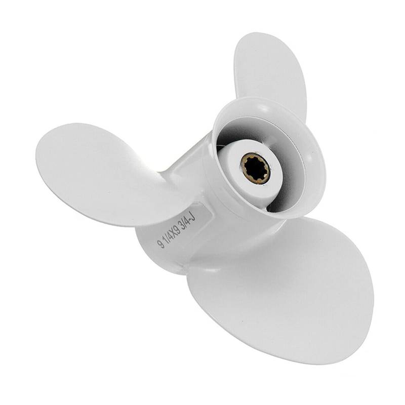 HUVNEXA Außenbordpropeller 9 1/4 x 9 3/4, for Yamaha, 9,9–15 PS 683-45952-00-EL 8-Keilzahn-3-Blatt-Marinepropeller Bootspropeller von HUVNEXA
