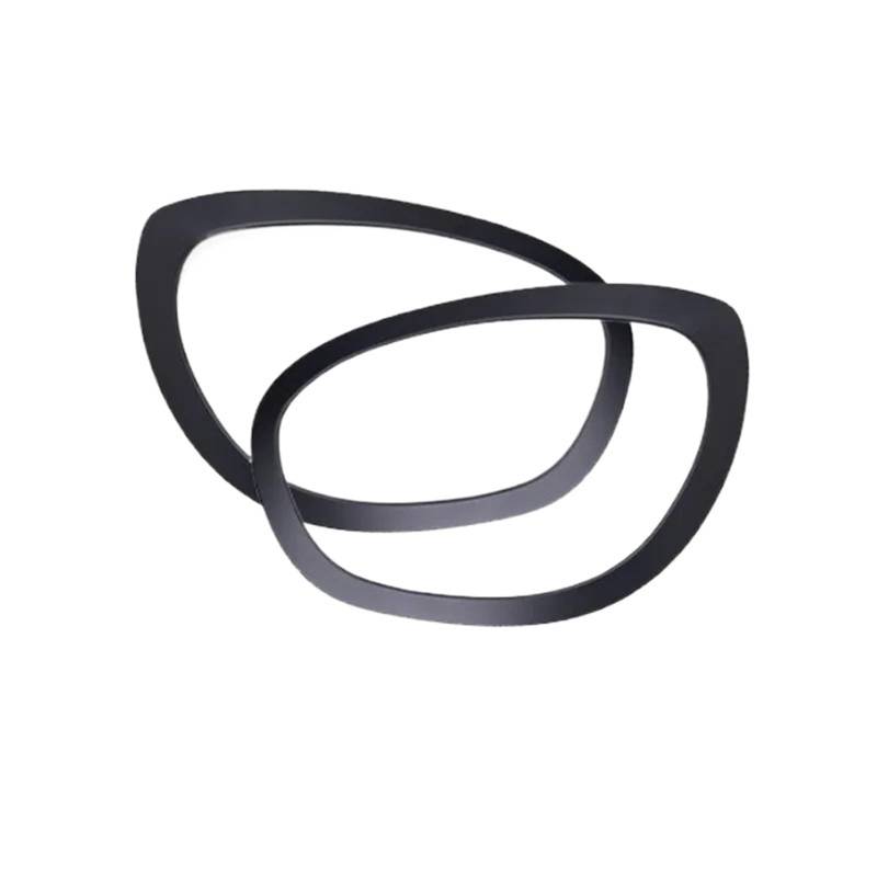 HUVNEXA Auto-Augenbrauen-Scheinwerfer-Rücklicht-Rahmen, Rückleuchten-Ringgehäuse, Gehäuse, for Mini Cooper S JCW F60 Countryman, Auto-Styling-Zubehör Autoscheinwerferaufkleber(Front (2pcs)) von HUVNEXA