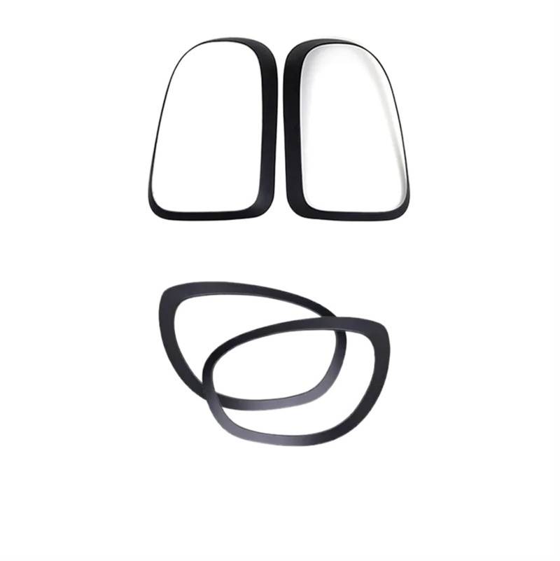 HUVNEXA Auto-Augenbrauen-Scheinwerfer-Rücklicht-Rahmen, Rückleuchten-Ringgehäuse, Gehäuse, for Mini Cooper S JCW F60 Countryman, Auto-Styling-Zubehör Autoscheinwerferaufkleber(Set (4pcs)) von HUVNEXA