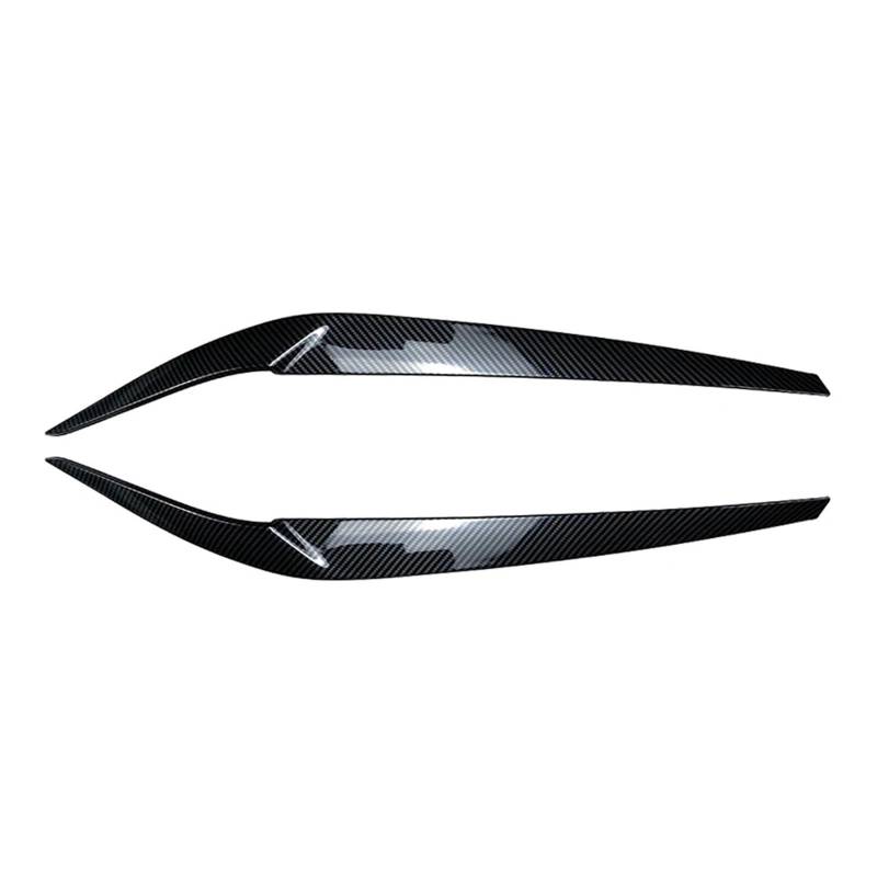 HUVNEXA Auto-Frontscheinwerfer-Augenbraue-Augenlid-Abdeckungs-Zierteile, for, for 5er G30 G31 G38 F90 M5 525I 530I 540I 2017 2018 2019 2020 2021 Autoscheinwerferaufkleber(Carbon Fiber) von HUVNEXA