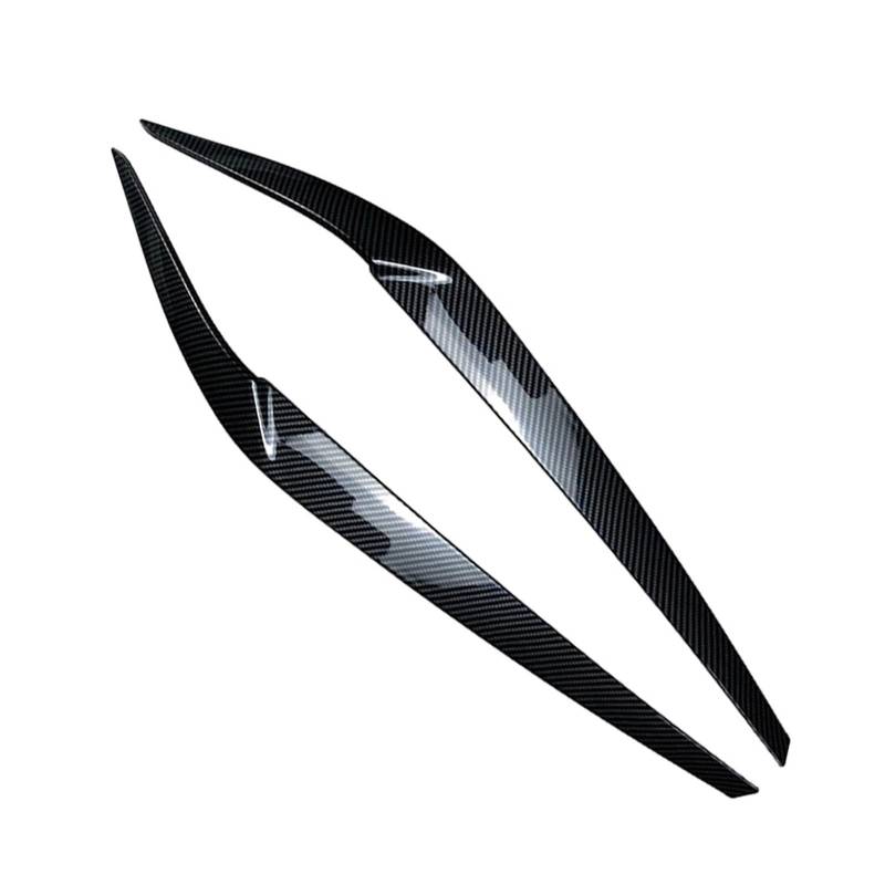 HUVNEXA Auto-Frontscheinwerfer-Augenbraue-Augenlid-Abdeckungs-Zierteile, for, for 5er G30 G31 G38 F90 M5 525I 530I 540I 2017 2018 2019 2020 2021 Autoscheinwerferaufkleber(Glossy Black) von HUVNEXA