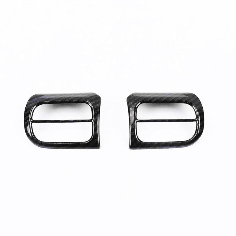 HUVNEXA Auto-Lenkradknopf-Rahmenabdeckung, for Citroen, C5 Aircross 2017 2018 2019 ABS-Kohlefaser Lüftungsdüsen-Dekorleiste(Steering Wheel) von HUVNEXA